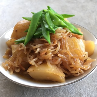 じゃが芋と干しエビの煮物♪